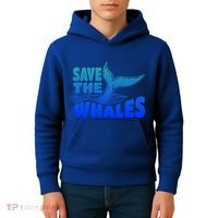 Save The Whales Protect The Ocean Activist Environtalist Great Gift Kids Hoodie thumb 4