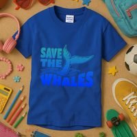 Save The Whales Protect The Ocean Activist Environtalist Great Gift Kids T-Shirt thumb 3