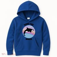 Save The Whales Gift Kids Hoodie thumb 0