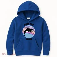 Save The Whales Gift Kids Hoodie thumb 0