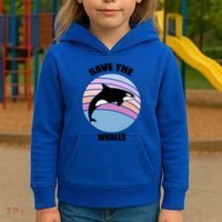 Save The Whales Gift Kids Hoodie thumb 3