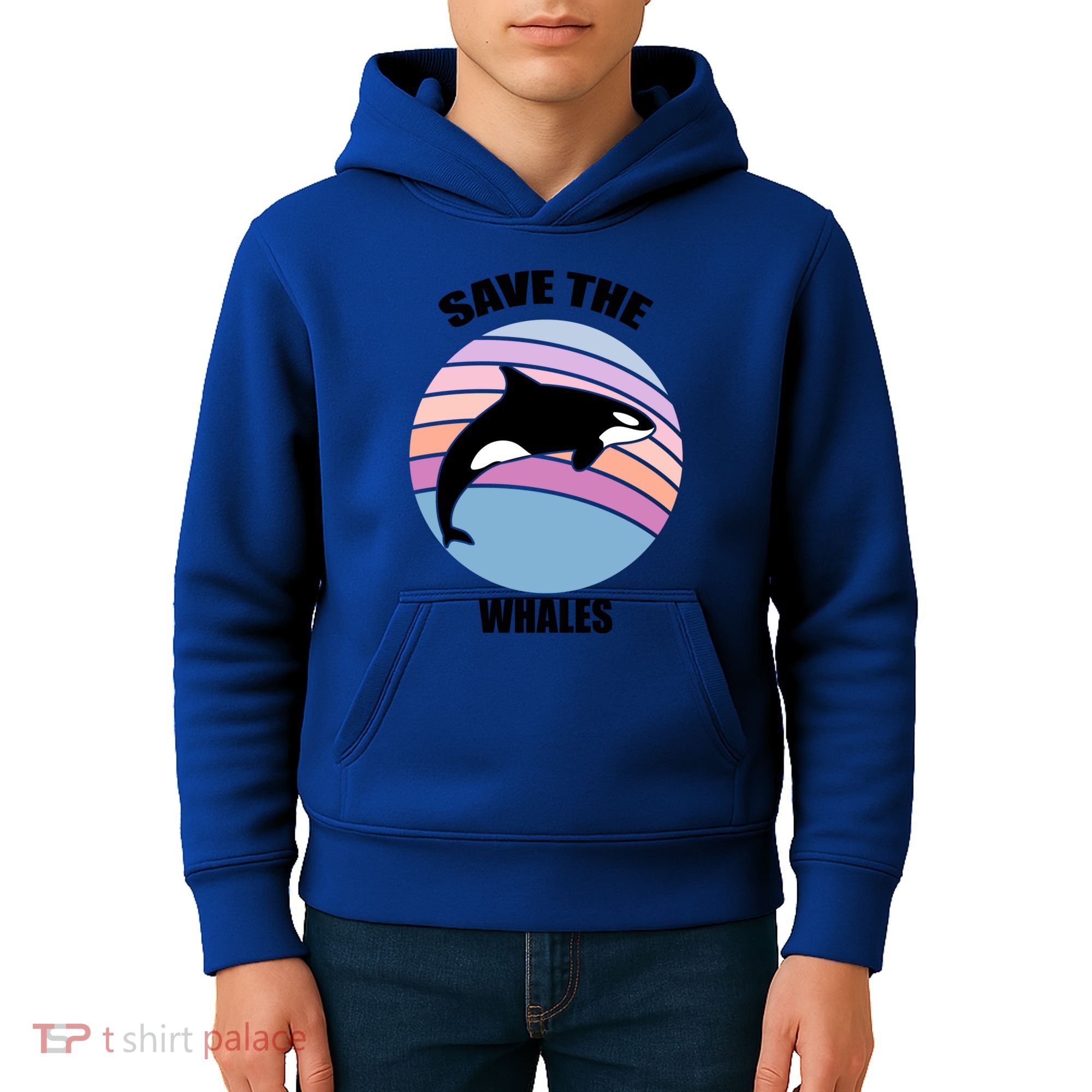 Save The Whales Gift Kids Hoodie