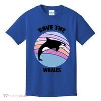 Save The Whales Gift Kids T-Shirt thumb 0