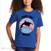 Save The Whales Gift Kids T-Shirt thumb 2