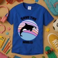Save The Whales Gift Kids T-Shirt thumb 3