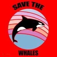 Save The Whales Gift Santa Hat thumb 1