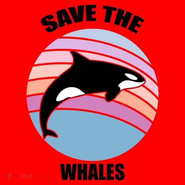 Save The Whales Gift Santa Hat