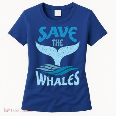 Save The Whales Vintage Retro Gift Women's T-Shirt