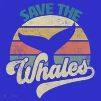 Save The Whales Retro Gift Toddler Hoodie thumb 2
