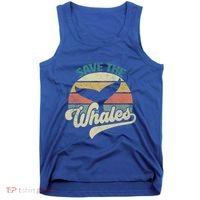 Save The Whales Retro Gift Tank Top thumb 0