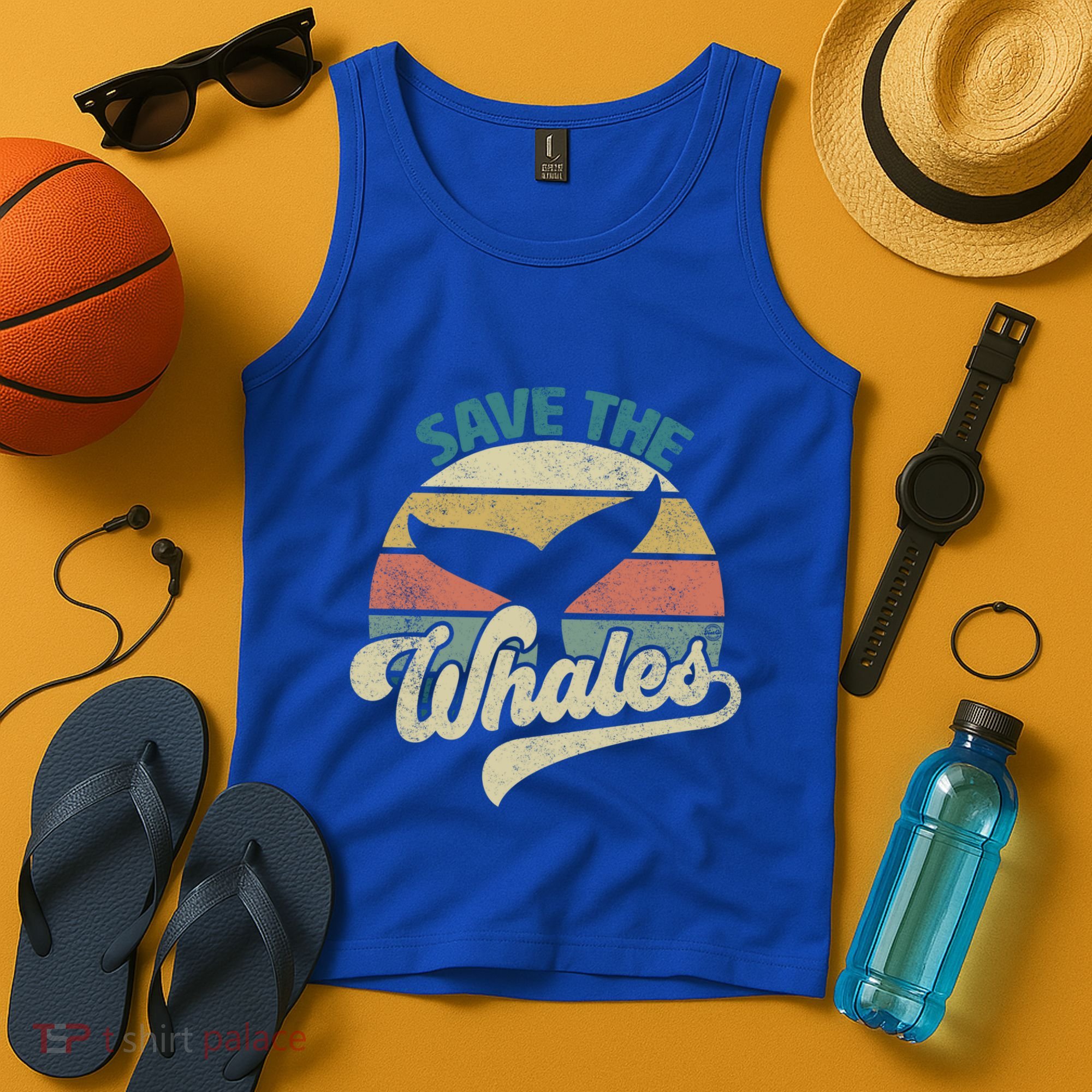 Save The Whales Retro Gift Tank Top