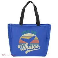Save The Whales Retro Gift Tote Bag thumb 0