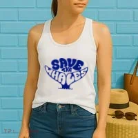 Save The Whales Women's Tank Top thumb 2