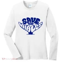 Save The Whales Women's Long Sleeve Shirt thumb 0