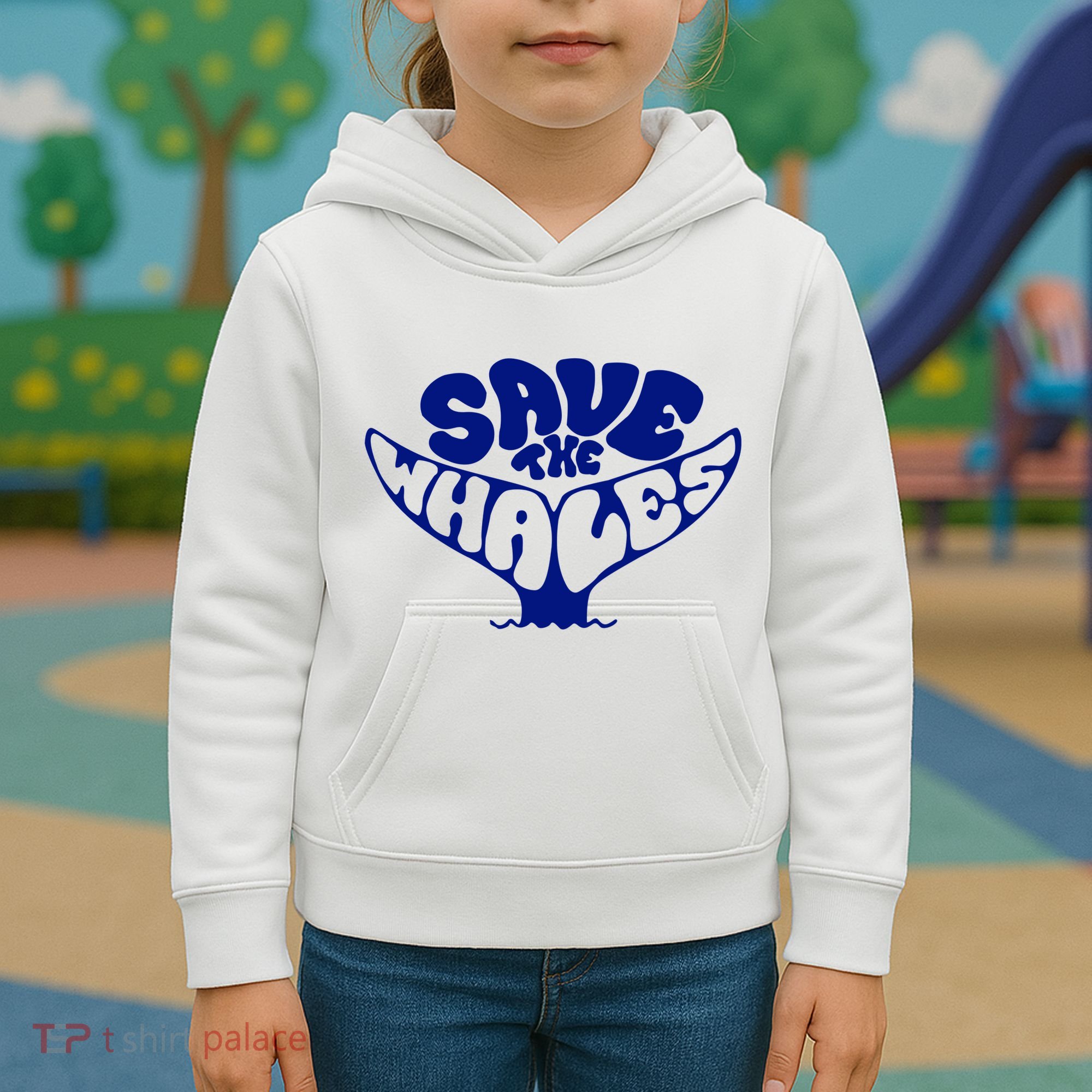 Save The Whales Kids Hoodie