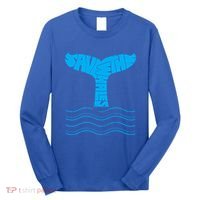 Save The Whales Gift Long Sleeve Shirt thumb 0