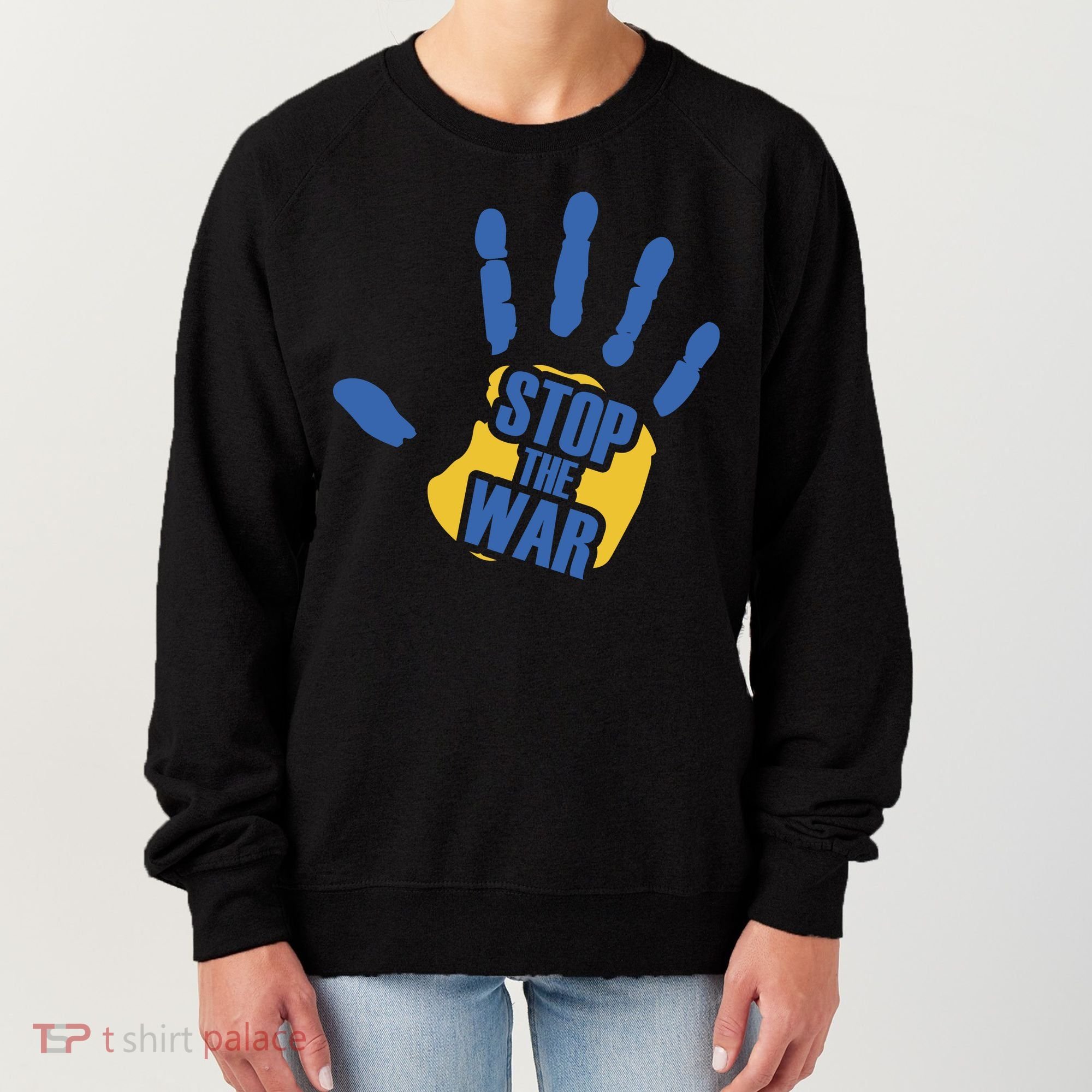 Stops The War Ukraine Peace Women's Sweatshirt