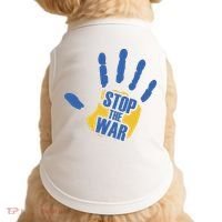 Stops The War Ukraine Peace Doggie Tank thumb 0