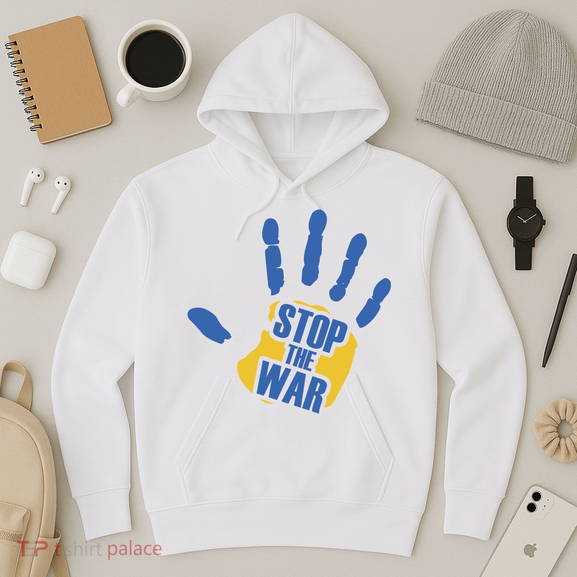 Stops The War Ukraine Peace Hoodie