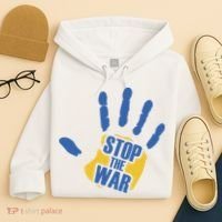 Stops The War Ukraine Peace Hoodie thumb 4