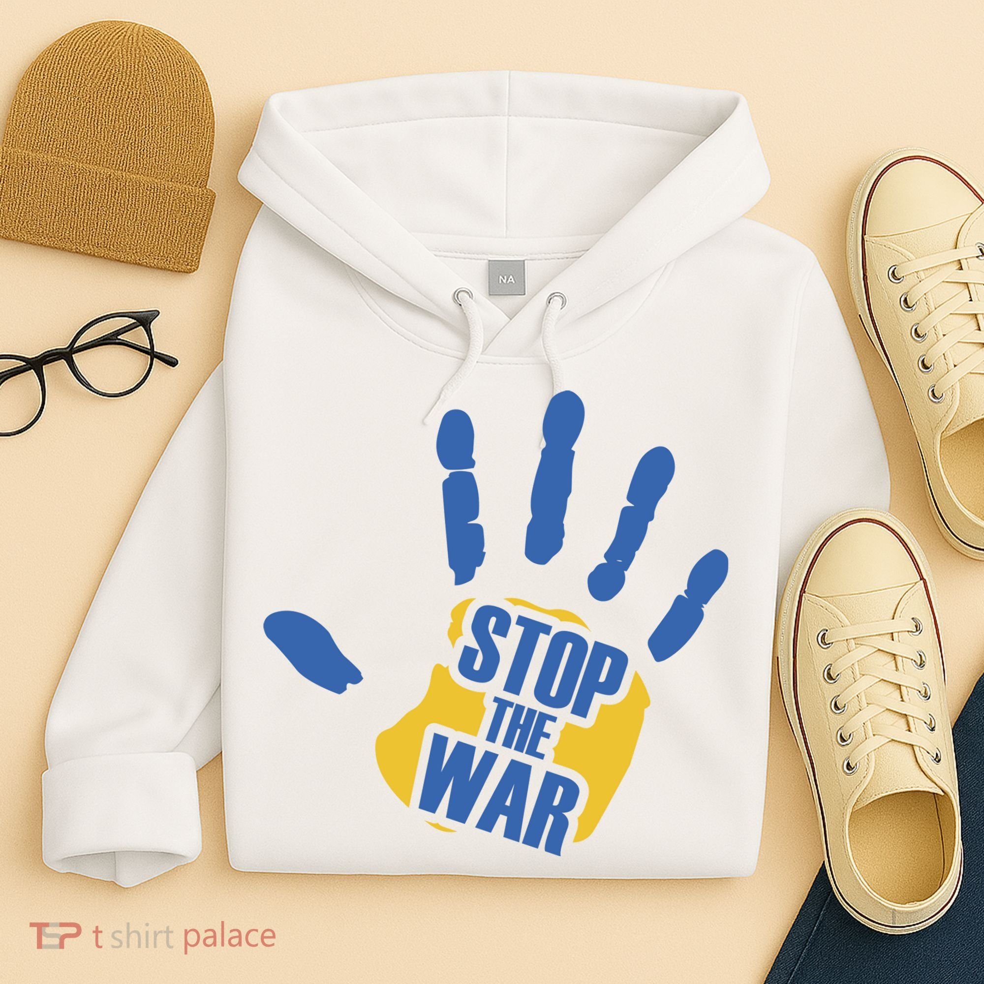 Stops The War Ukraine Peace Hoodie