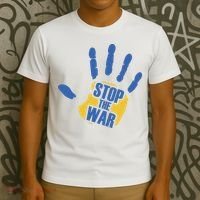 Stops The War Ukraine Peace T-Shirt thumb 3