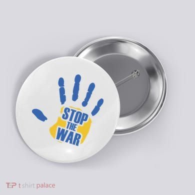Stops The War Ukraine Peace Button