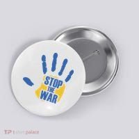 Stops The War Ukraine Peace Button thumb 0