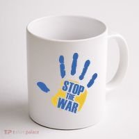 Stops The War Ukraine Peace Coffee Mug thumb 1
