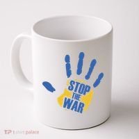 Stops The War Ukraine Peace Coffee Mug thumb 0
