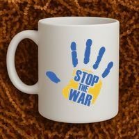 Stops The War Ukraine Peace Coffee Mug thumb 2
