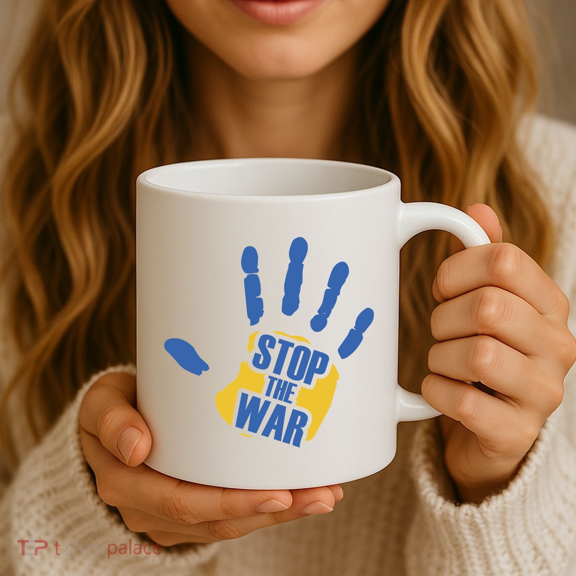 Stops The War Ukraine Peace Coffee Mug