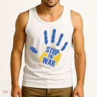 Stops The War Ukraine Peace Tank Top thumb 3