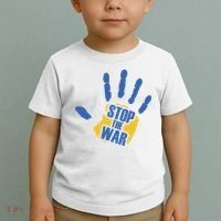 Stops The War Ukraine Peace Toddler T-Shirt thumb 2