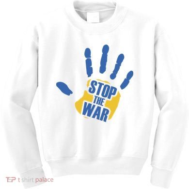 Stops The War Ukraine Peace Kids Sweatshirt