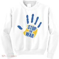 Stops The War Ukraine Peace Kids Sweatshirt thumb 0