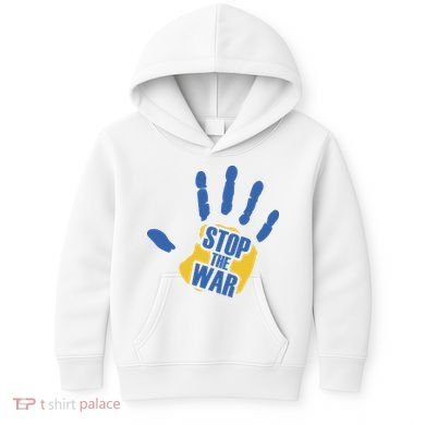 Stops The War Ukraine Peace Kids Hoodie