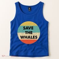 Save The Whales Great Gift Tank Top thumb 2