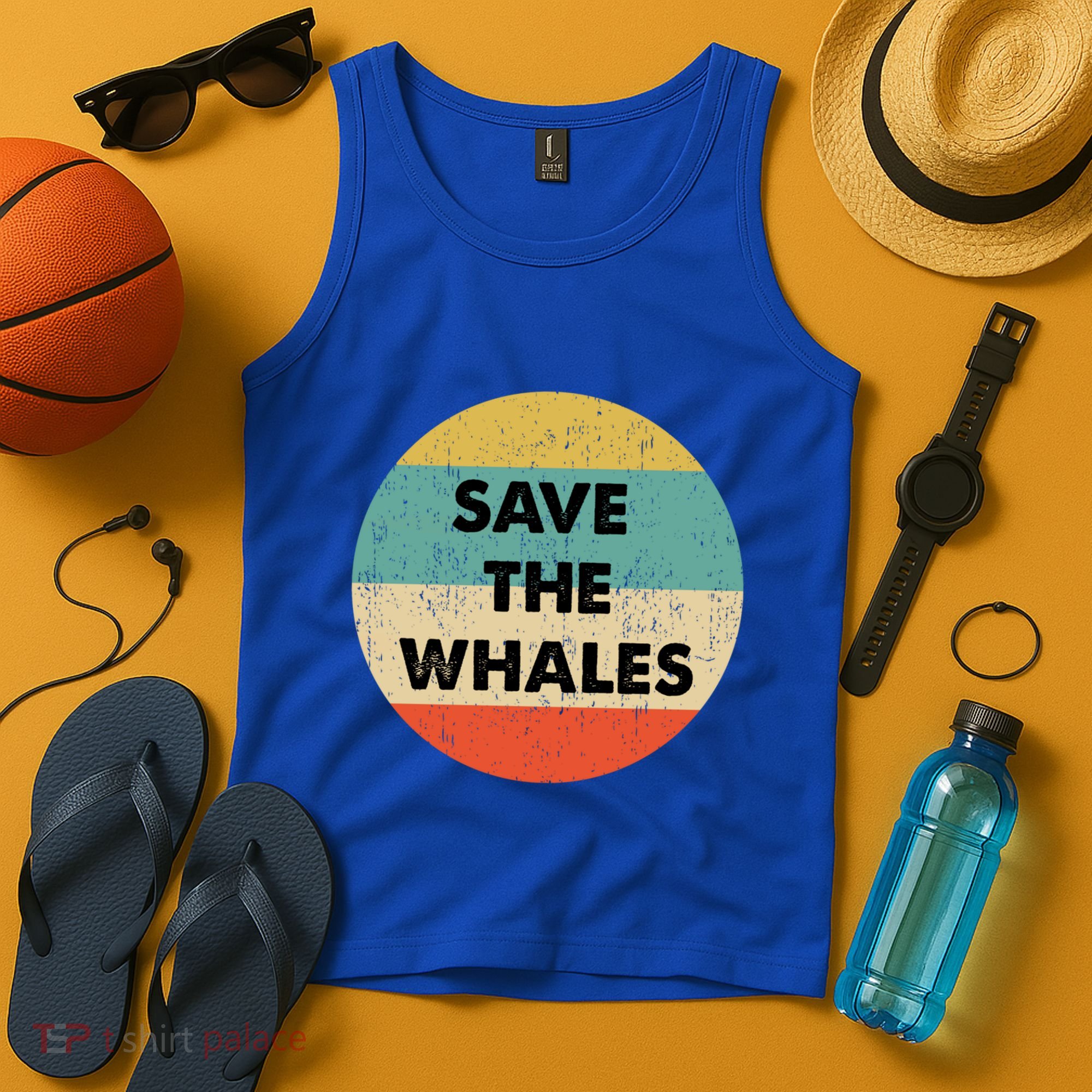 Save The Whales Great Gift Tank Top