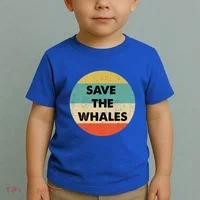 Save The Whales Great Gift Toddler T-Shirt thumb 2