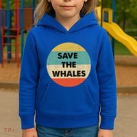 Save The Whales Great Gift Kids Hoodie thumb 3
