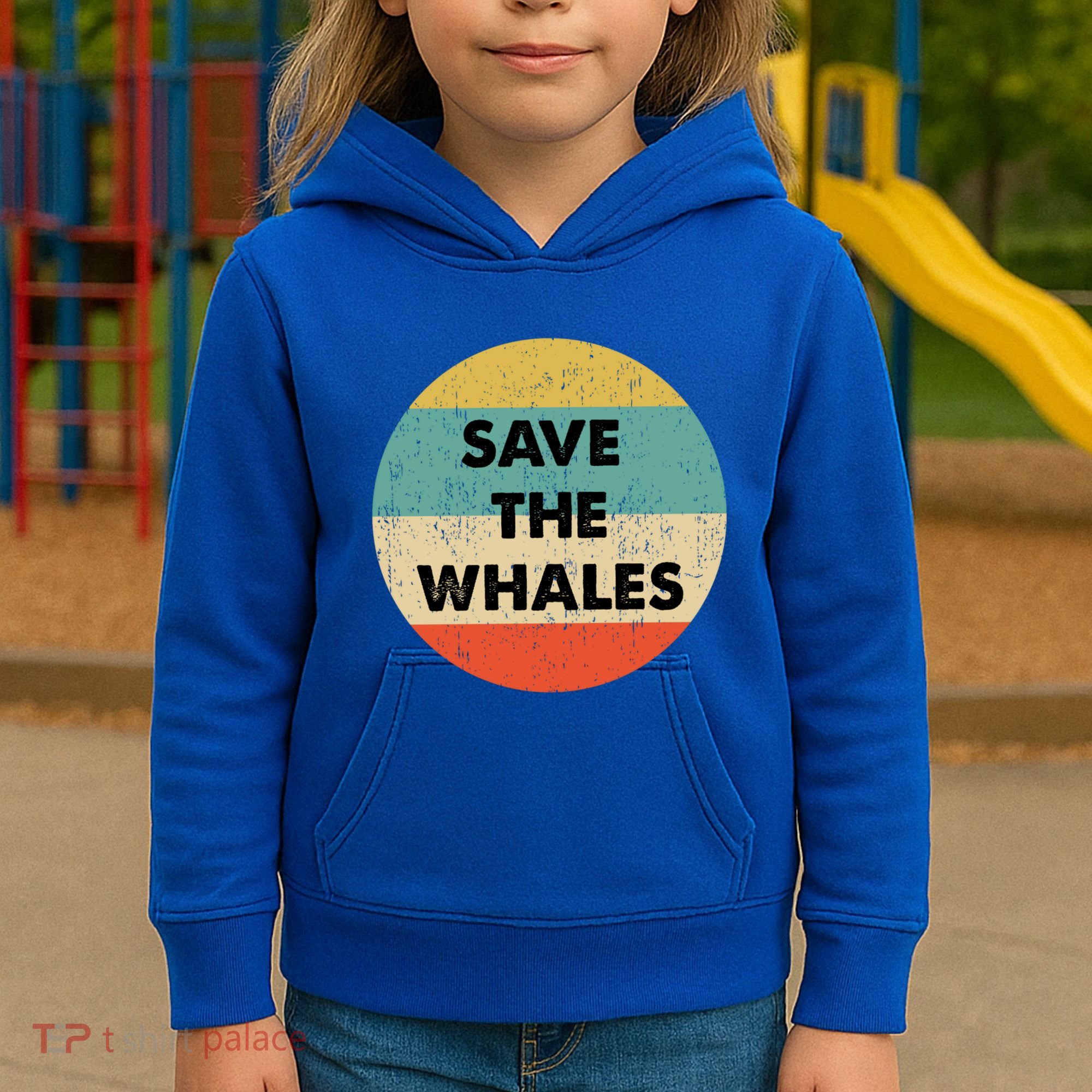 Save The Whales Great Gift Kids Hoodie