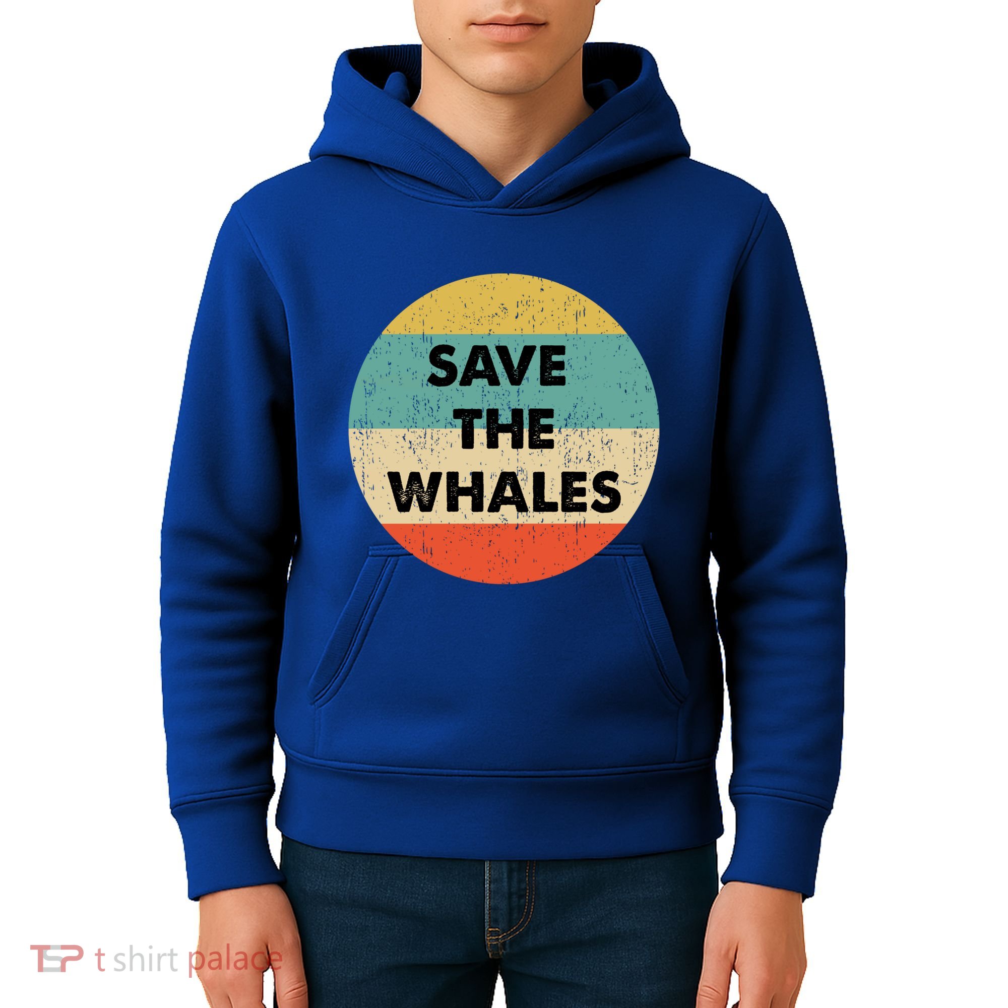 Save The Whales Great Gift Kids Hoodie