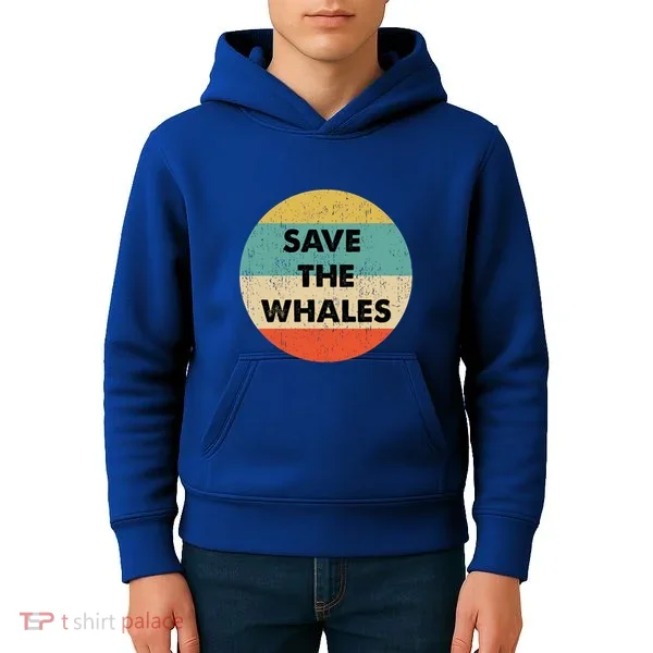 Save The Whales Great Gift Kids Hoodie