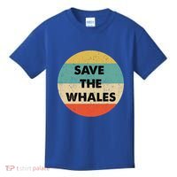 Save The Whales Great Gift Kids T-Shirt thumb 0