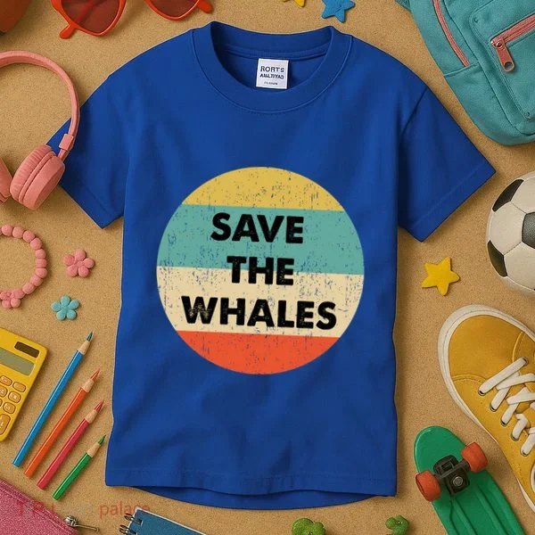 Save The Whales Great Gift Kids T-Shirt