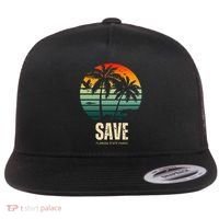 Save The Wildlife Flat Bill Trucker Hat thumb 0