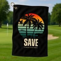 Save The Wildlife Golf Towel thumb 1