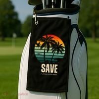 Save The Wildlife Golf Towel thumb 2