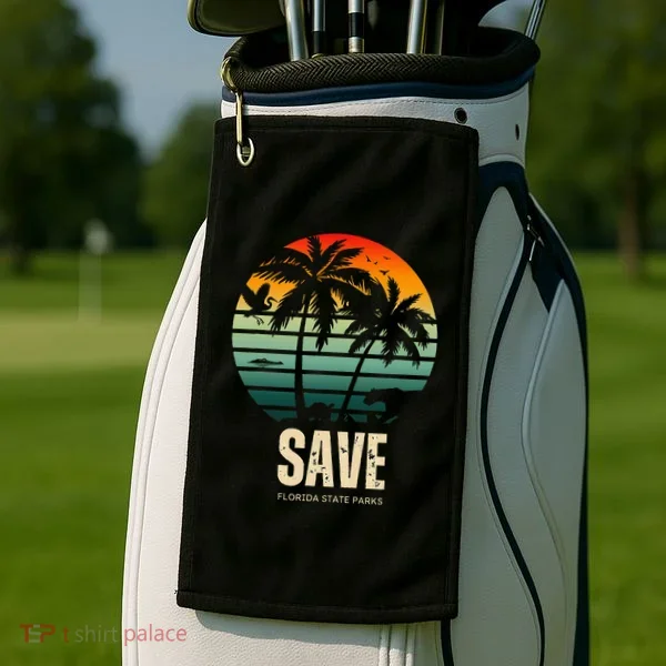 Save The Wildlife Golf Towel